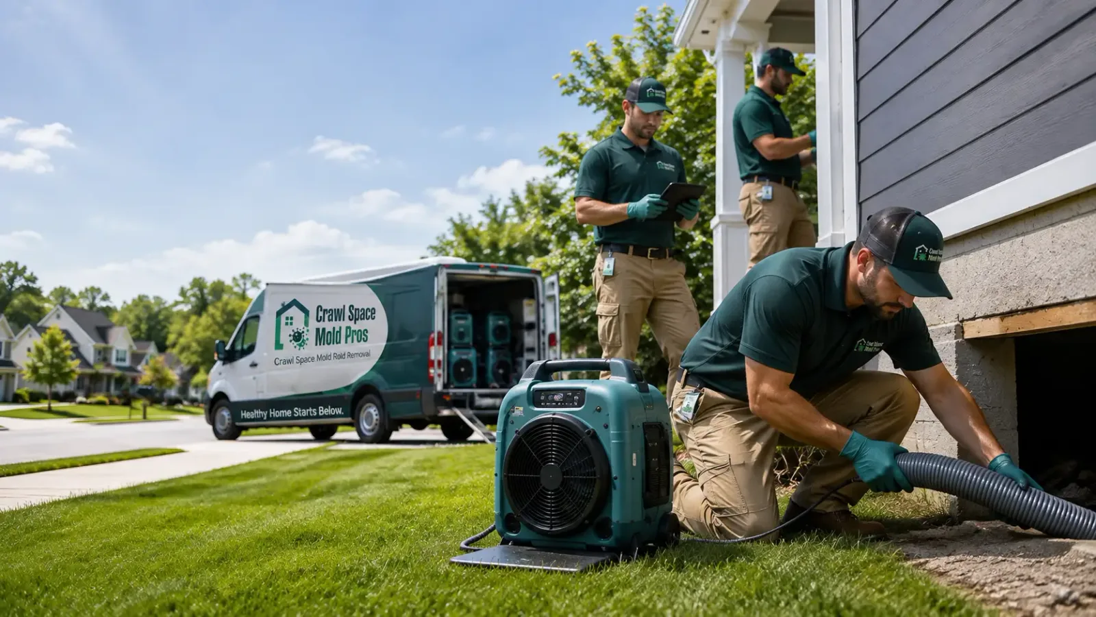 Crawl Space Mold Removal in Ashby, MA